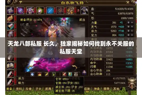 天龙八部私服 长久，独家揭秘如何找到永不关服的私服天堂