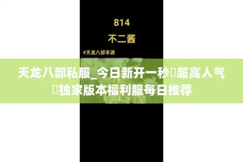 天龙八部私服_今日新开一秒▷超高人气◁独家版本福利服每日推荐