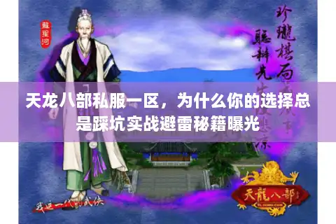 天龙八部私服一区，为什么你的选择总是踩坑实战避雷秘籍曝光