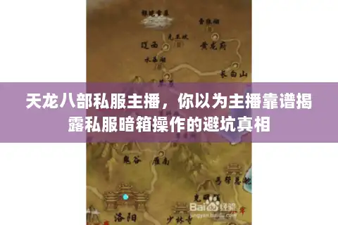 天龙八部私服主播，你以为主播靠谱揭露私服暗箱操作的避坑真相