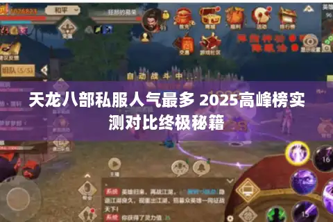 天龙八部私服人气最多 2025高峰榜实测对比终极秘籍
