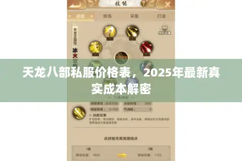 天龙八部私服价格表,2025年最新真实成本解密 天龙八部私服价格表,2025年最新真实成本解密