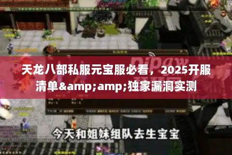 天龙八部私服元宝服必看，2025开服清单&amp;独家漏洞实测
