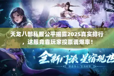 天龙八部私服公平揭露2025真实排行，这服竟靠玩家投票调爆率！