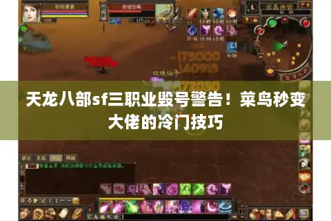 天龙八部sf三职业毁号警告！菜鸟秒变大佬的冷门技巧