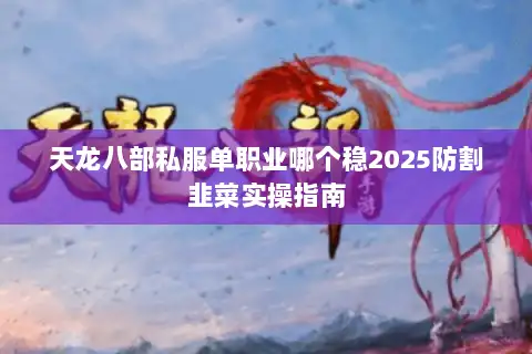 天龙八部私服单职业哪个稳2025防割韭菜实操指南