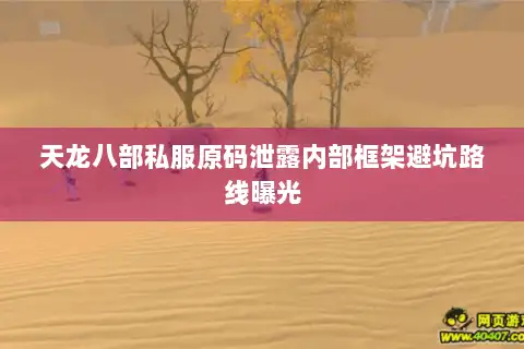 天龙八部私服原码泄露内部框架避坑路线曝光