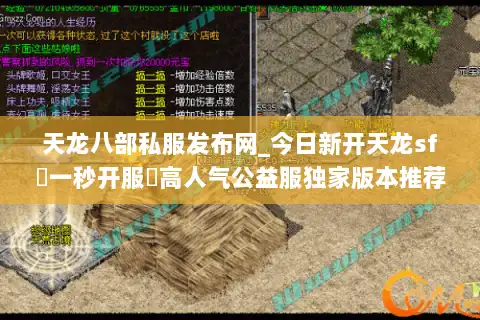 天龙八部私服发布网_今日新开天龙sf▷一秒开服◁高人气公益服独家版本推荐