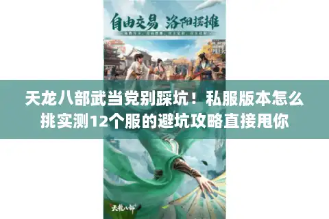 天龙八部武当党别踩坑！私服版本怎么挑实测12个服的避坑攻略直接甩你