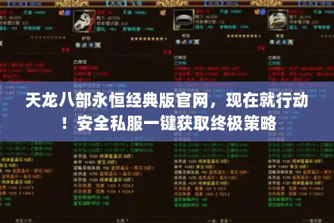 天龙八部永恒经典版官网，现在就行动！安全私服一键获取终极策略