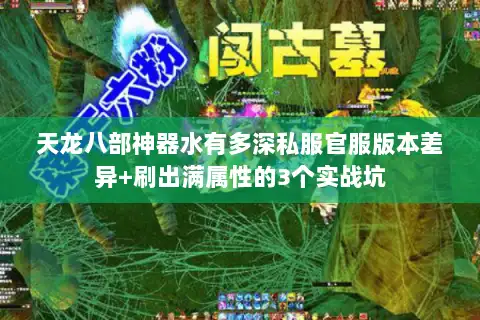天龙八部神器水有多深私服官服版本差异+刷出满属性的3个实战坑