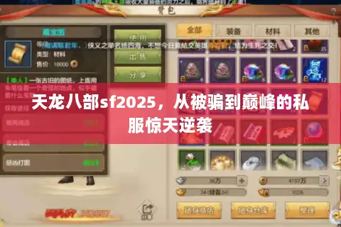 天龙八部sf2025，从被骗到巅峰的私服惊天逆袭
