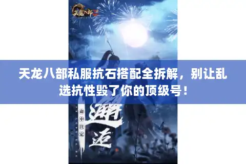 天龙八部私服抗石搭配全拆解，别让乱选抗性毁了你的顶级号！