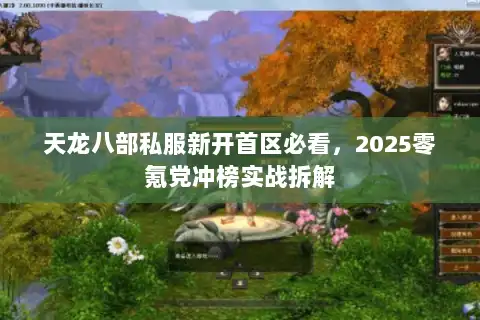 天龙八部私服新开首区必看，2025零氪党冲榜实战拆解