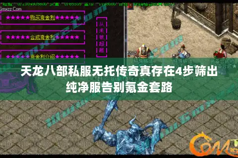 天龙八部私服无托传奇真存在4步筛出纯净服告别氪金套路 天龙八部私服无托传奇真存在4步筛出纯净服告别氪金套路