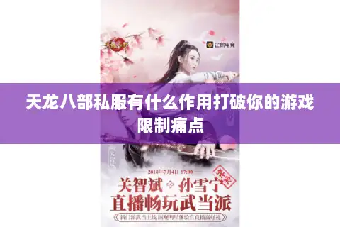 天龙八部私服有什么作用打破你的游戏限制痛点