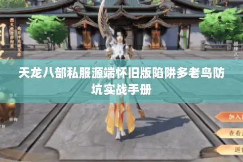天龙八部私服源端怀旧版陷阱多老鸟防坑实战手册