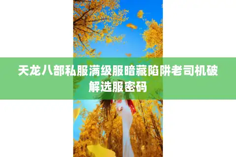 天龙八部私服满级服暗藏陷阱老司机破解选服密码 天龙八部私服满级服暗藏陷阱老司机破解选服密码
