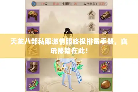天龙八部私服激情服终极排雷手册，爽玩秘籍在此！