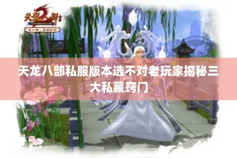 天龙八部私服版本选不对老玩家揭秘三大私藏窍门