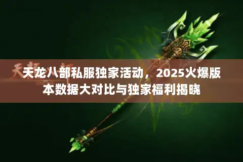 天龙八部私服独家活动，2025火爆版本数据大对比与独家福利揭晓