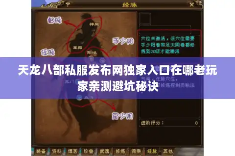天龙八部私服发布网独家入口在哪老玩家亲测避坑秘诀