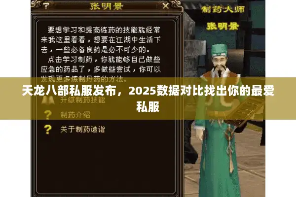 天龙八部私服发布，2025数据对比找出你的最爱私服