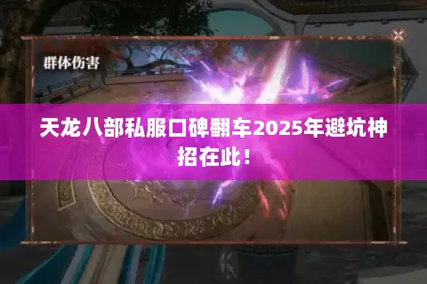 天龙八部私服口碑翻车2025年避坑神招在此！