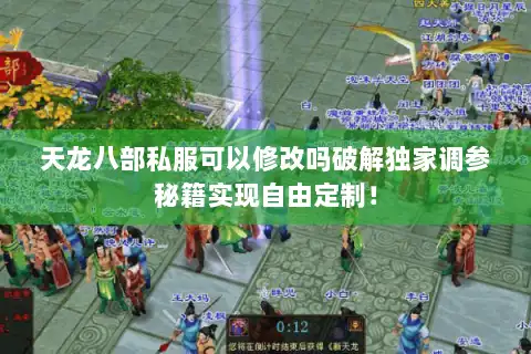 天龙八部私服可以修改吗破解独家调参秘籍实现自由定制! 天龙八部私服可以修改吗破解独家调参秘籍实现自由定制!