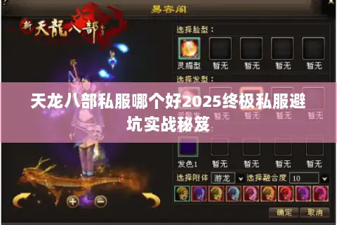 天龙八部私服哪个好2025终极私服避坑实战秘笈