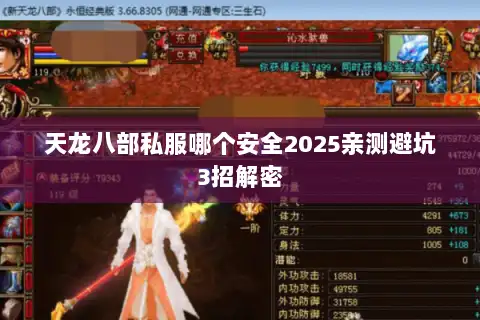 天龙八部私服哪个安全2025亲测避坑3招解密