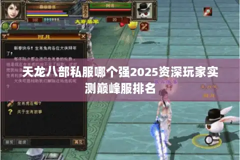 天龙八部私服哪个强2025资深玩家实测巅峰服排名