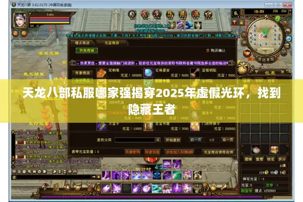 天龙八部私服哪家强揭穿2025年虚假光环，找到隐藏王者