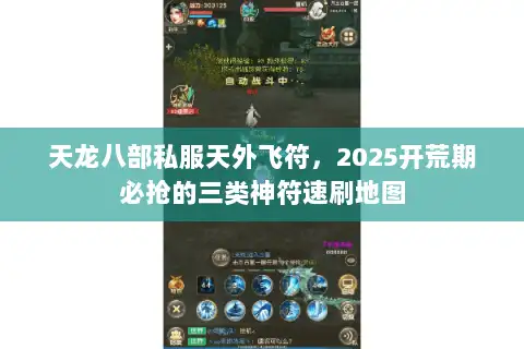 天龙八部私服天外飞符，2025开荒期必抢的三类神符速刷地图