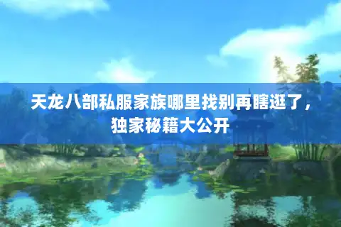 天龙八部私服家族哪里找别再瞎逛了，独家秘籍大公开