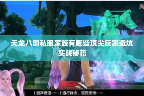 天龙八部私服家族有哪些顶尖玩家避坑实战秘籍