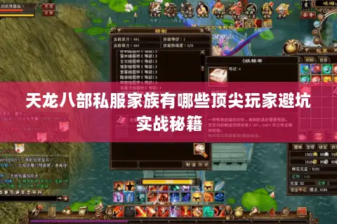 天龙八部私服家族有哪些顶尖玩家避坑实战秘籍
