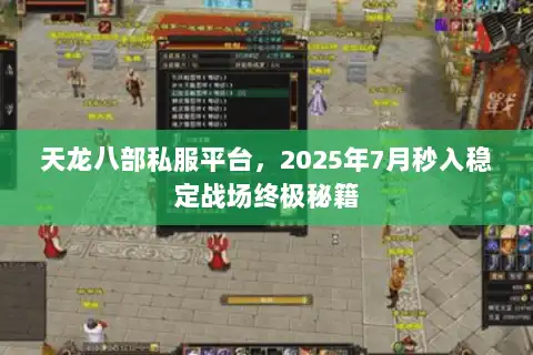 天龙八部私服平台,2025年7月秒入稳定战场终极秘籍 天龙八部私服平台,2025年7月秒入稳定战场终极秘籍