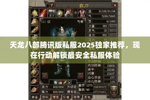 天龙八部腾讯版私服2025独家推荐，现在行动解锁最安全私服体验