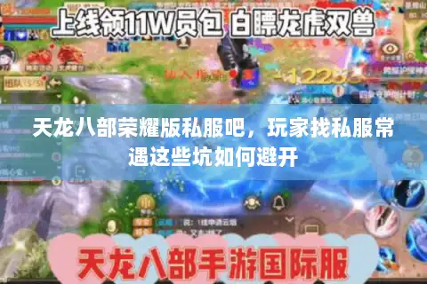 天龙八部荣耀版私服吧，玩家找私服常遇这些坑如何避开