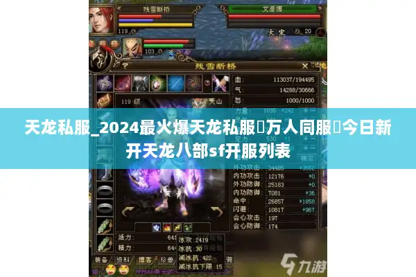 天龙私服_2024最火爆天龙私服▷万人同服◁今日新开天龙八部sf开服列表