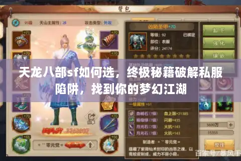 天龙八部sf如何选，终极秘籍破解私服陷阱，找到你的梦幻江湖