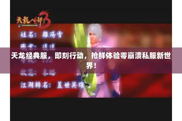 天龙经典服，即刻行动，抢鲜体验零崩溃私服新世界！