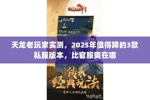 天龙老玩家实测，2025年值得蹲的3款私服版本，比官服爽在哪