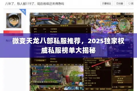 微变天龙八部私服推荐，2025独家权威私服榜单大揭秘