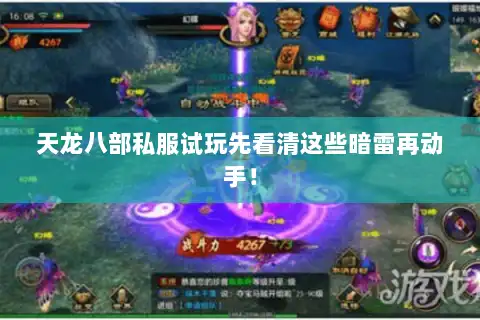 天龙八部私服试玩先看清这些暗雷再动手！