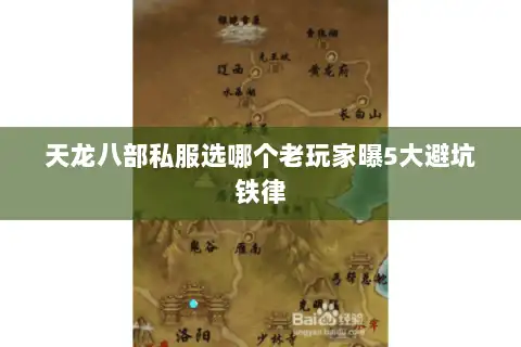 天龙八部私服选哪个老玩家曝5大避坑铁律