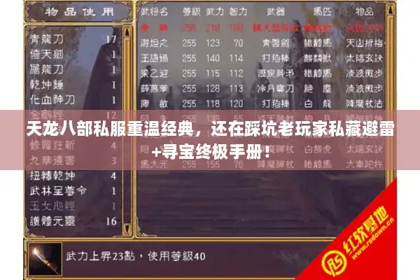 天龙八部私服重温经典，还在踩坑老玩家私藏避雷+寻宝终极手册！