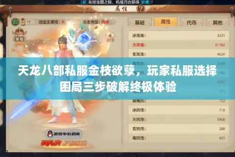 天龙八部私服金枝欲孽，玩家私服选择困局三步破解终极体验