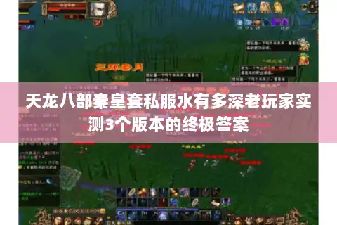 天龙八部秦皇套私服水有多深老玩家实测3个版本的终极答案